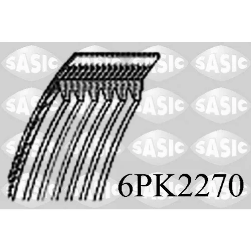 Ozubený klinový remeň SASIC 6PK2270