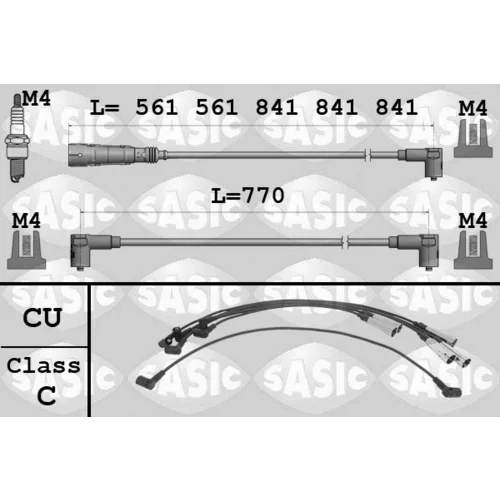 Sada zapaľovacích káblov SASIC 9286075