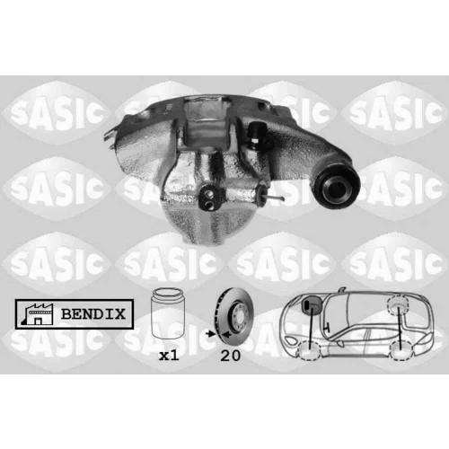 Brzdový strmeň SASIC SCA0083