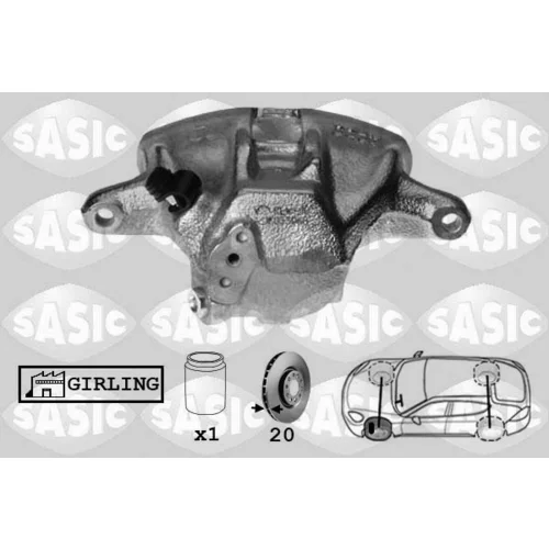 Brzdový strmeň SASIC SCA6016