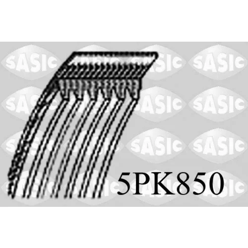 Ozubený klinový remeň SASIC 5PK850