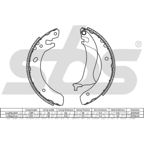 Sada brzdových čeľustí 18492740634 /SBS/ - obr. 1