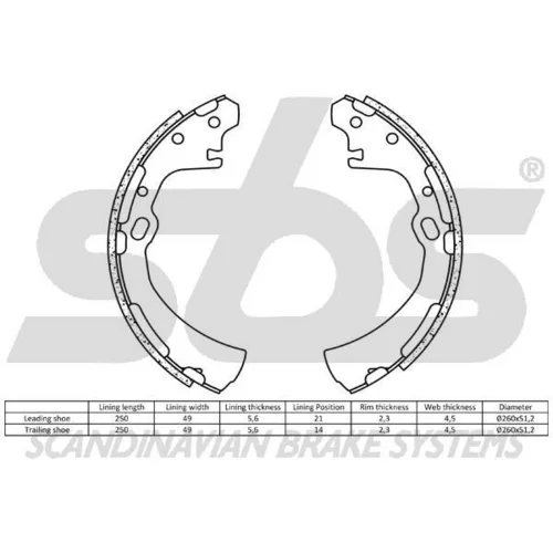 Sada brzdových čeľustí 18492722510 /SBS/ - obr. 1