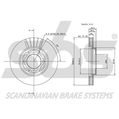Brzdový kotúč 1815204567 /SBS/ - obr. 2