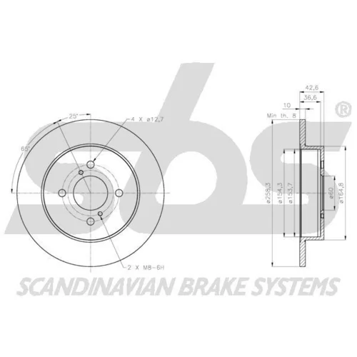 Brzdový kotúč 1815205235 /SBS/ - obr. 2