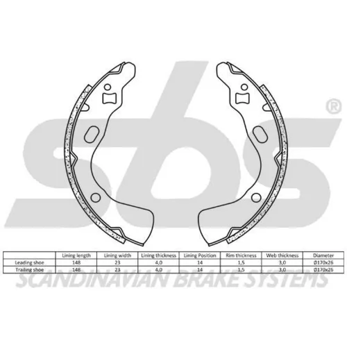 Sada brzdových čeľustí 18492732507 /SBS/ - obr. 1