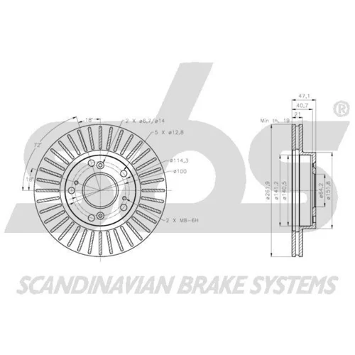 Brzdový kotúč 1815312667 /SBS/ - obr. 2