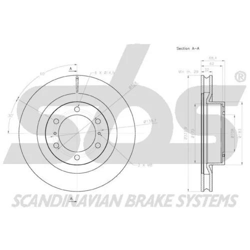 Brzdový kotúč 18153145150 /SBS/ - obr. 2