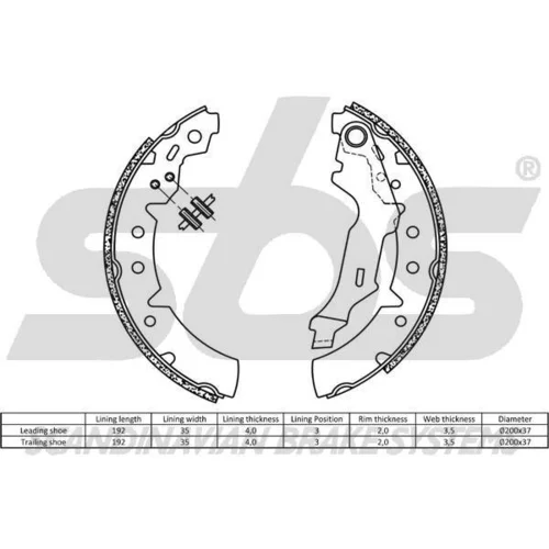 Sada brzdových čeľustí 18492745660 /SBS/ - obr. 1