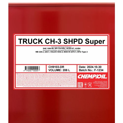 Motorový olej SCT - MANNOL CH9103-DR (SCT Mannol) - obr. 1