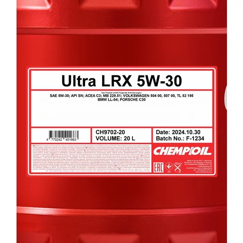 Motorový olej SCT - MANNOL CH9702-20 (SCT Mannol) - obr. 1