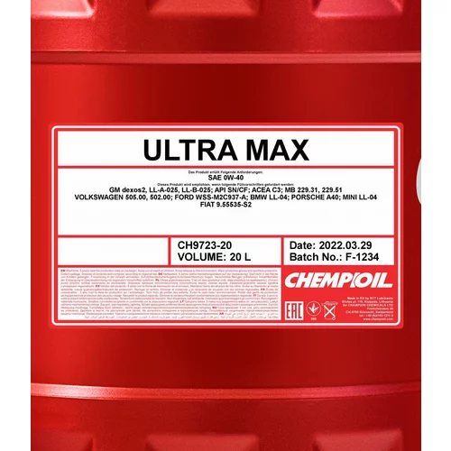 Motorový olej SCT - MANNOL CH9723-20 (SCT Mannol) - obr. 1