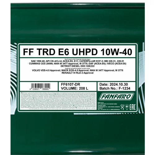 Motorový olej SCT - MANNOL FF6107-DR (SCT Mannol) - obr. 1