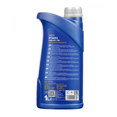 Prevodový olej MANNOL 8101 FWD GETRIEBEOEL 75W-85 1L (SCT Mannol) - obr. 1