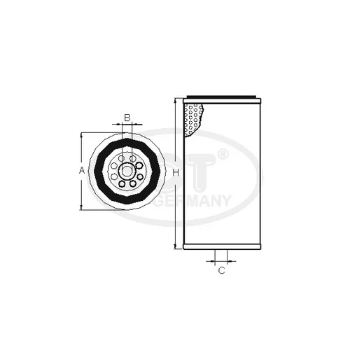 Olejový filter SCT - MANNOL SH 4750