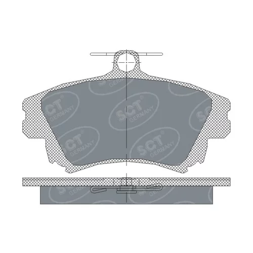 Sada brzdových platničiek kotúčovej brzdy SCT - MANNOL SP 240 PR
