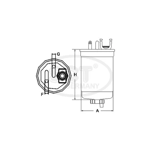 Palivový filter SCT - MANNOL ST 6169