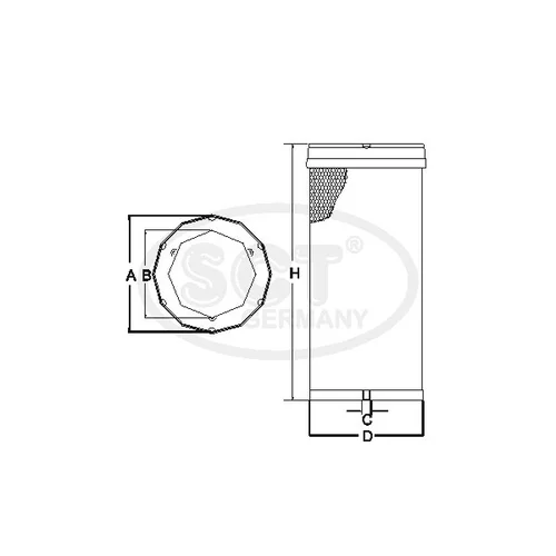 Filter sekundárneho vzduchu SCT - MANNOL SW 3878