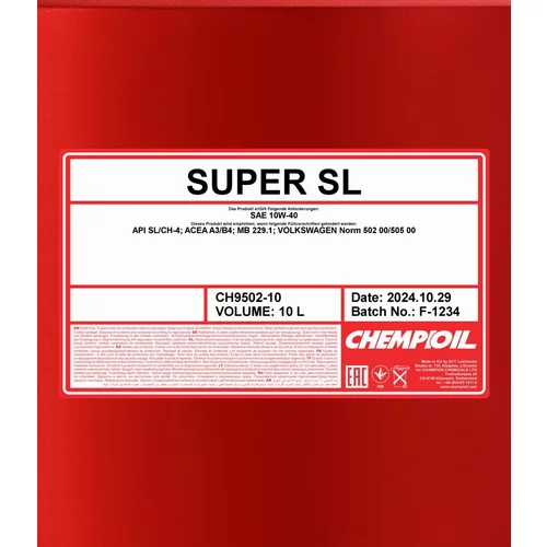 Motorový olej SCT - MANNOL CH9502-10 (SCT Mannol) - obr. 1