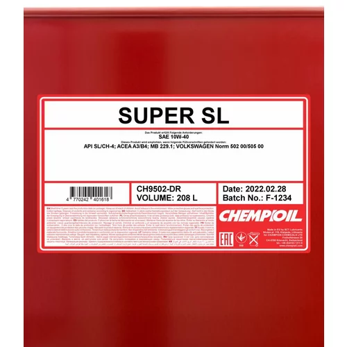 Motorový olej SCT - MANNOL CH9502-DR (SCT Mannol) - obr. 1