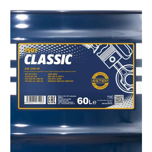 Motorový olej SCT - MANNOL MN7501-60 (SCT Mannol) - obr. 1