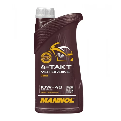 Motorový olej MANNOL 7812 MOTORBIKE 4-TAKT 10W-40 1L
