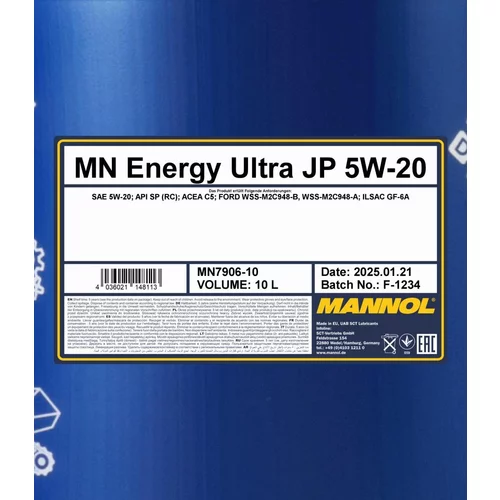 Motorový olej SCT - MANNOL MN7906-10 (SCT Mannol) - obr. 1