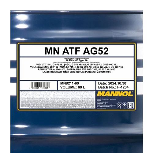 Olej do prevodovky SCT - MANNOL MN8211-60 (SCT Mannol) - obr. 1