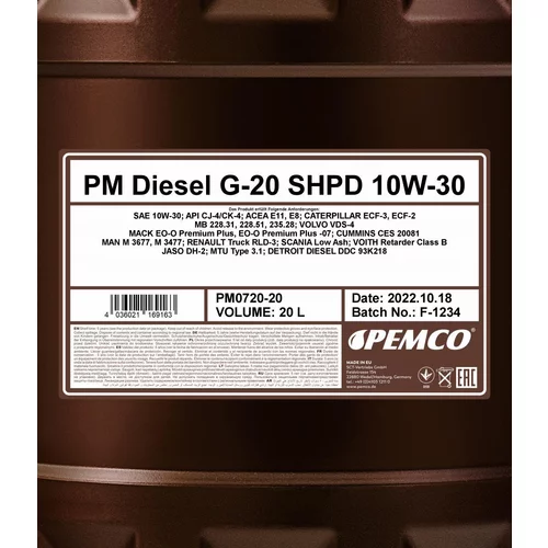 Motorový olej SCT - MANNOL PM0720-20 (SCT Mannol) - obr. 1