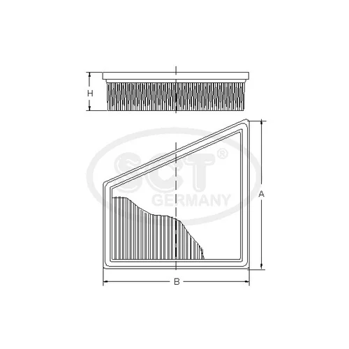 Vzduchový filter SCT - MANNOL SB 2194 (SCT Mannol) - obr. 2