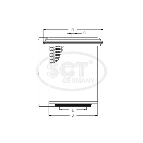 Vzduchový filter SCT - MANNOL SB 3231