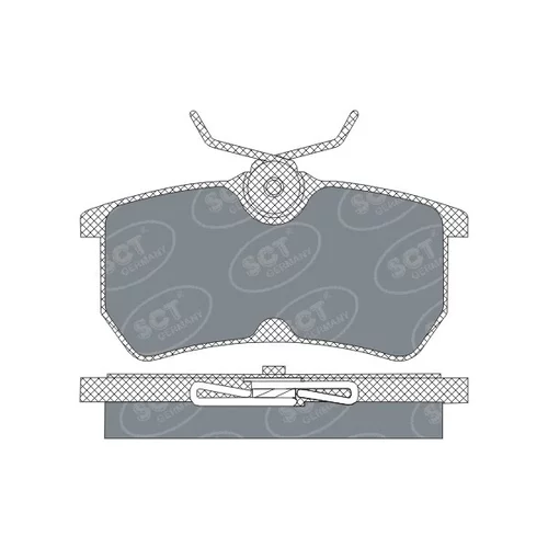 Sada brzdových platničiek kotúčovej brzdy SCT - MANNOL SP 306 PR