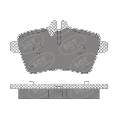 Sada brzdových platničiek kotúčovej brzdy SCT - MANNOL SP 409 PR