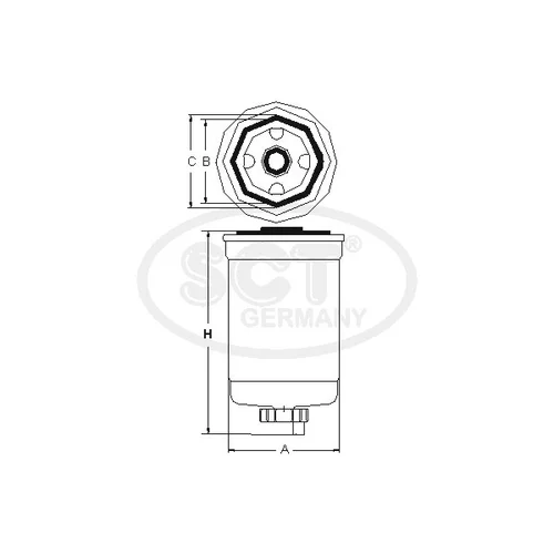 Palivový filter SCT - MANNOL ST 6082