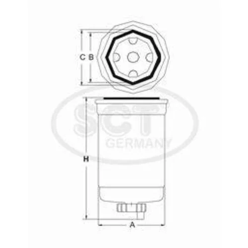 Palivový filter SCT - MANNOL ST 6106