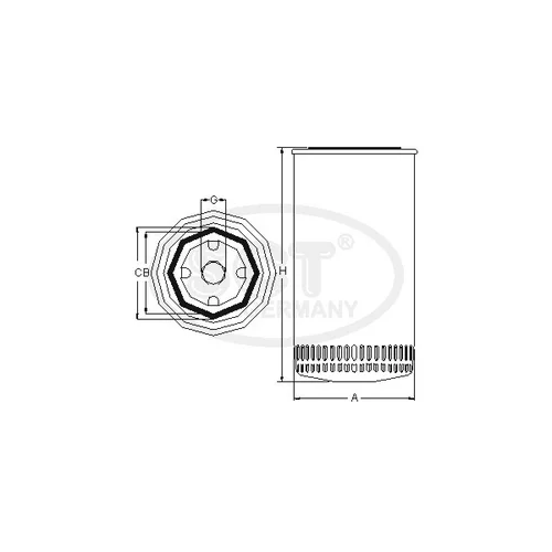 Palivový filter SCT - MANNOL ST 6163