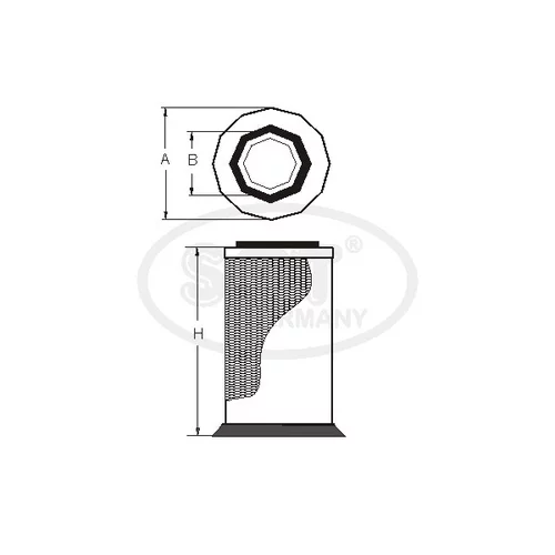 Vzduchový filter SCT - MANNOL SW 3842