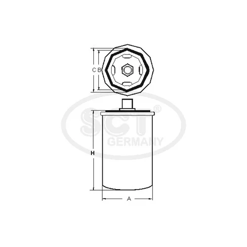 Hydraulický filter regulácie svetlej výšky SCT - MANNOL SY 8016 (SCT Mannol)