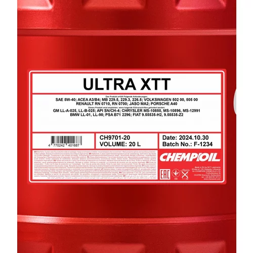 Motorový olej SCT - MANNOL CH9701-20 (SCT Mannol) - obr. 1