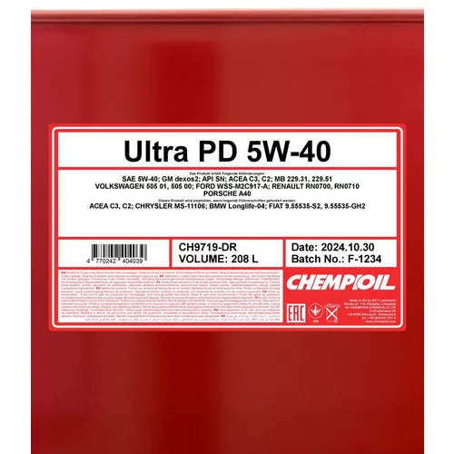 Motorový olej SCT - MANNOL CH9719-DR (SCT Mannol) - obr. 1