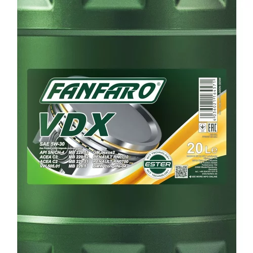 Motorový olej SCT - MANNOL FF6707-20 (SCT Mannol) - obr. 1