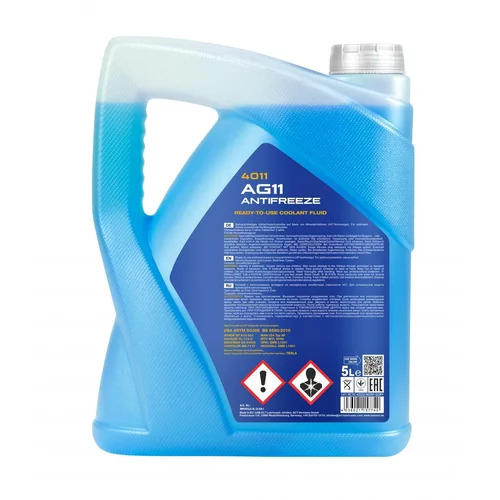 Chladiaca kvapalina MANNOL AG11 Antifreeze 4011 G11 5L (SCT Mannol) - obr. 1