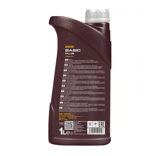 Prevodový olej MANNOL 8108 BASIC PLUS 75W-90 1L (SCT Mannol) - obr. 1