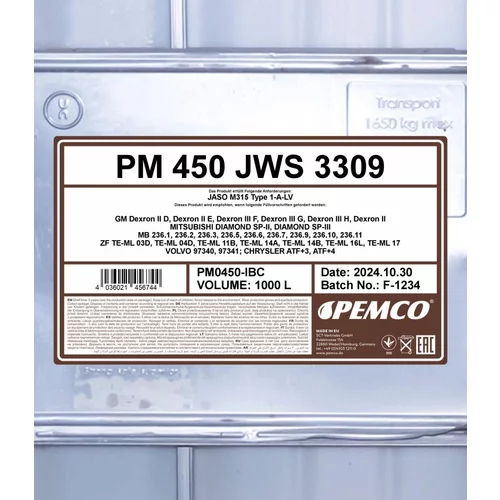 Olej do prevodovky SCT - MANNOL PM0450-IBC (SCT Mannol) - obr. 1