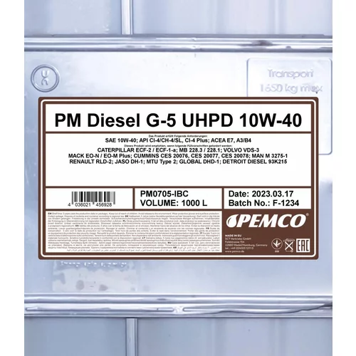 Motorový olej SCT - MANNOL PM0705-IBC (SCT Mannol) - obr. 1