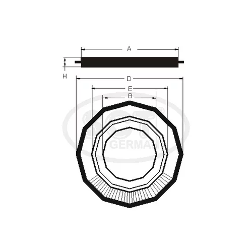 Vzduchový filter SCT - MANNOL SB 515