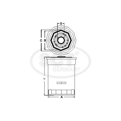 Olejový filter SCT - MANNOL SK 808 (SCT Mannol) - obr. 1