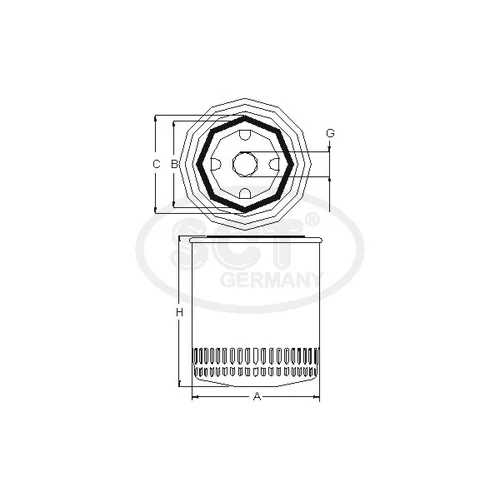 Olejový filter SCT - MANNOL SM 5743