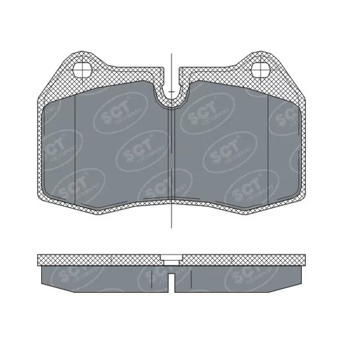 Sada brzdových platničiek kotúčovej brzdy SCT - MANNOL SP 272 PR