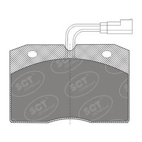 Sada brzdových platničiek kotúčovej brzdy SCT - MANNOL SP 604 PR